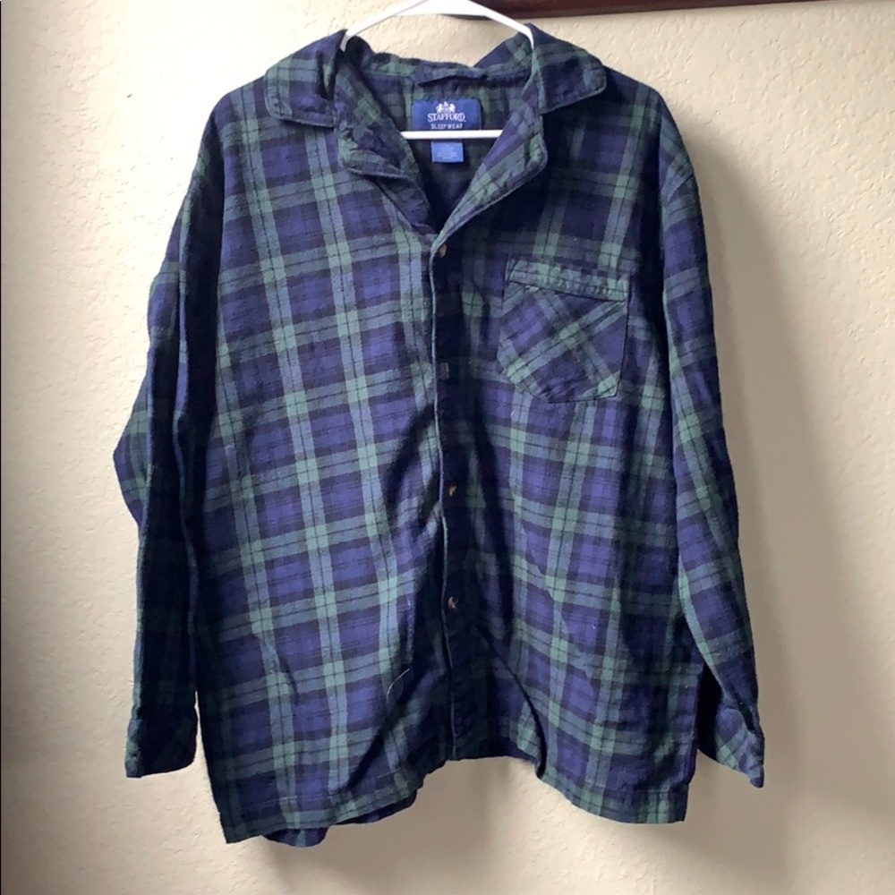 Long Sleeve Flannel/Sleep Shirt. Button Down